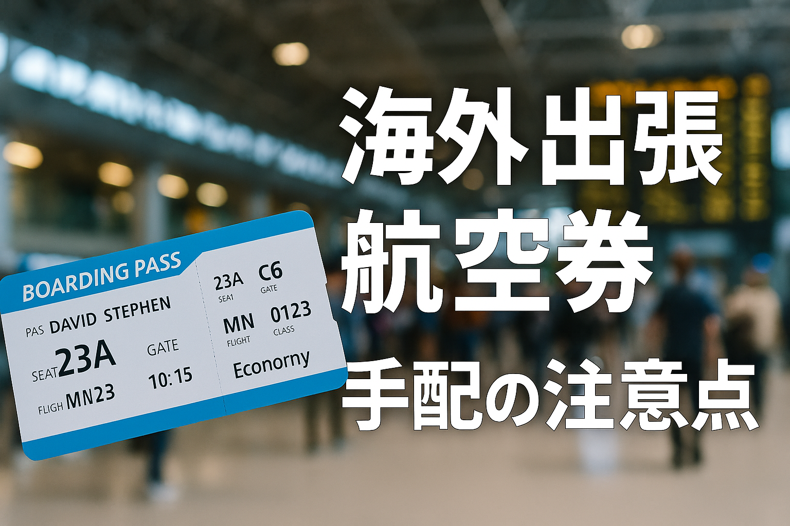 サムネイル：航空券手配の注意点